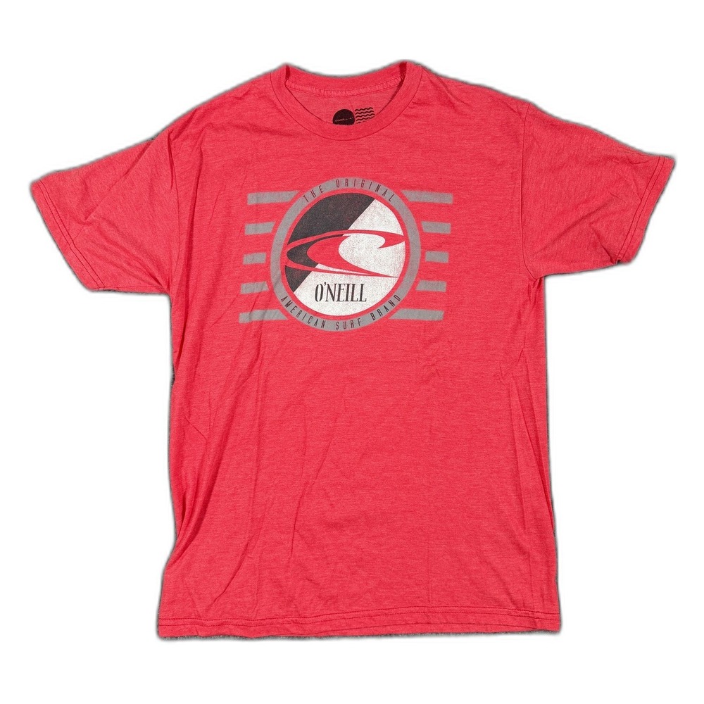 ONeill O'Neill Modern Fit Graphic T-Shirt Red Heather Surf Logo Medium